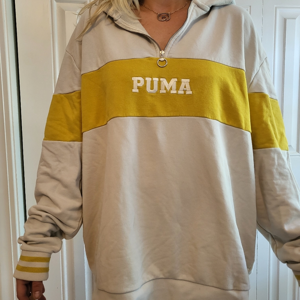 Vintage Puma Quarterzip/Hoodie